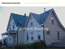 Tablet Screenshot of farnhamroofing.com